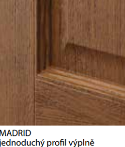 Madrid jednoduchý profil výplně